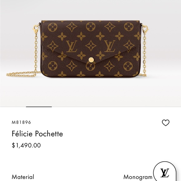 Félicie Pouchette Handbag -Brown - Picture 5 of 6